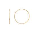 Aros Enchapado en Oro Argolla Lisa 30 mm